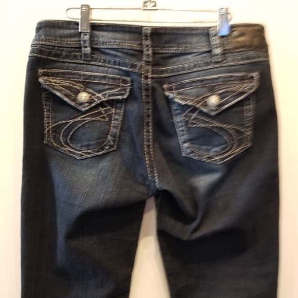 Silver NEW Suki Surplus Flare Bootcut Midrise Jeans NWOT Plus Size 32 x 30 - Picture 11 of 16